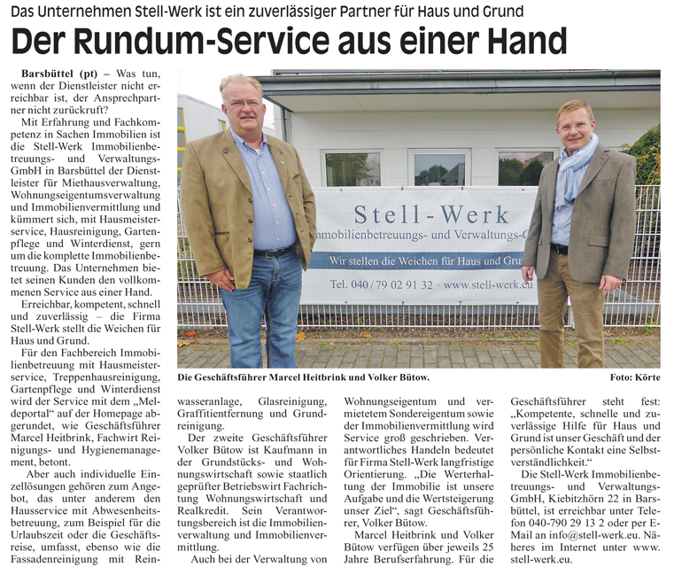 Hausservice - Stell-Werk Immobilienbetreuungs- und Verwaltungs-GmbH